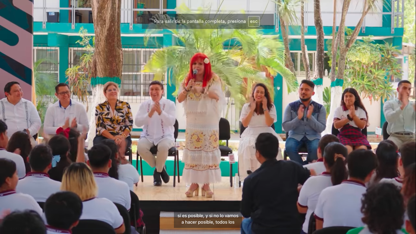 Inauguramos cancha y entregamos equipamiento en Conalep Campeche